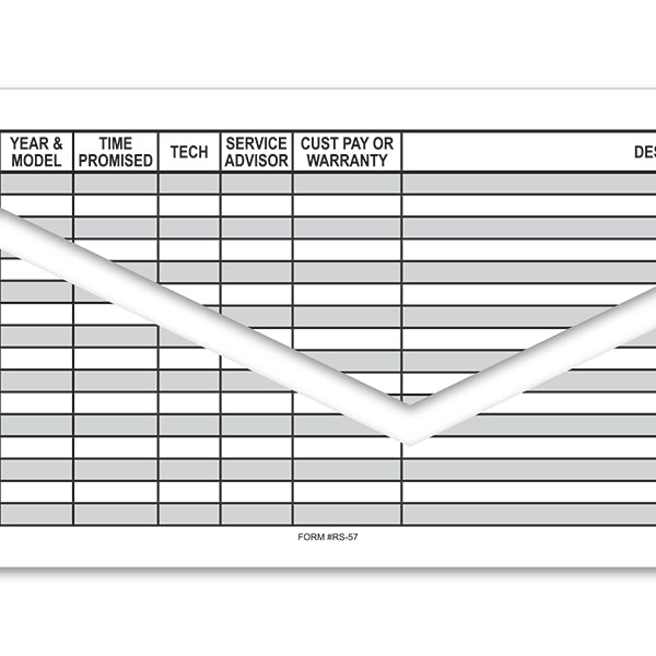Route Sheet / Appointment Pad RS-57