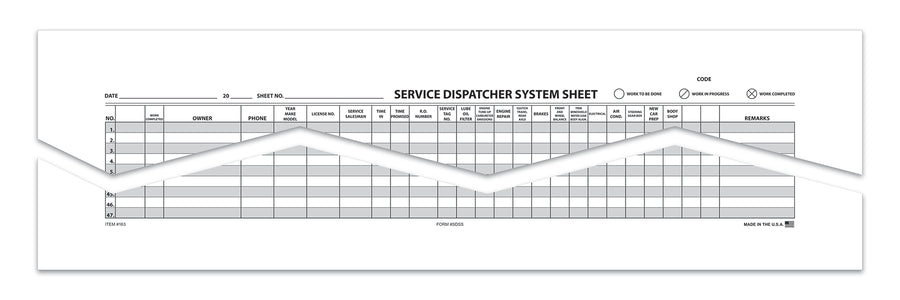 Route Sheet / Appointment Pad SDSS