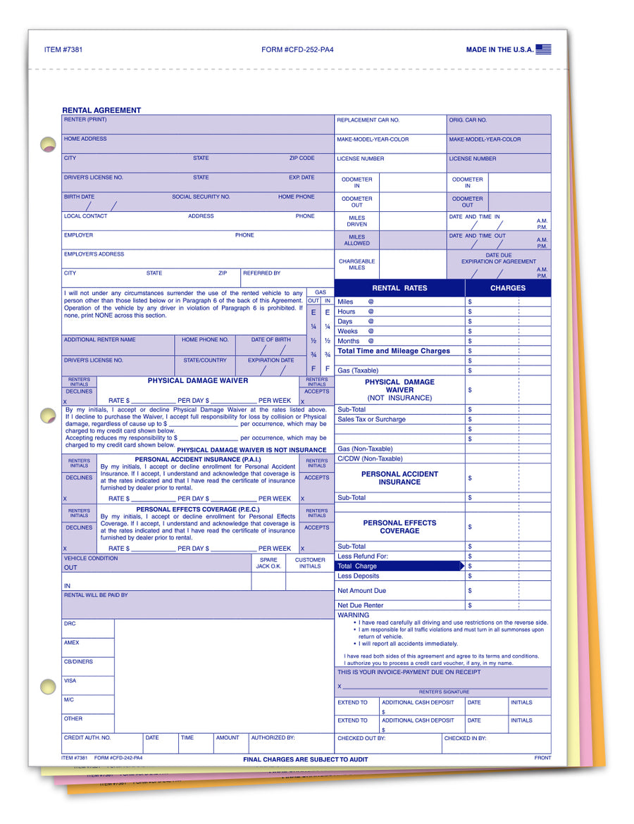 Service Loaner Agreement