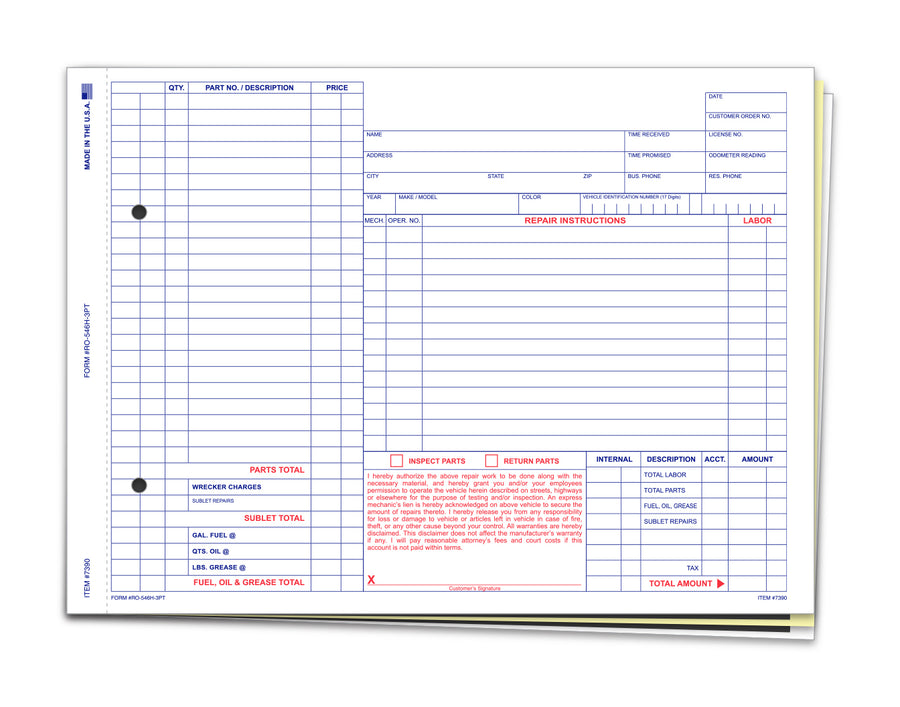 Repair Orders