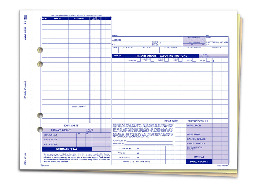Repair Orders