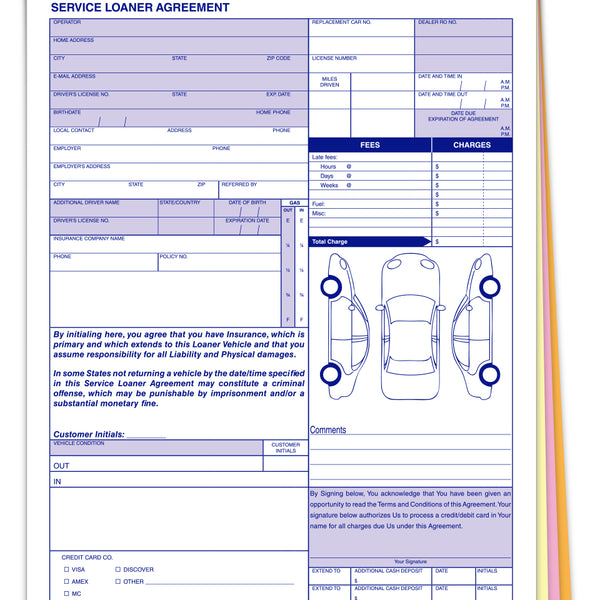 Service Loaner Agreement