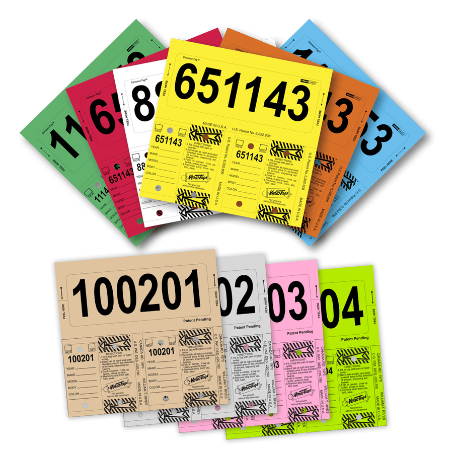 Consecu-Tags - Key Tag and Stock Sticker in One