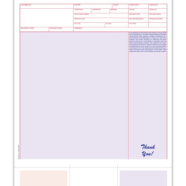 Laser Service Invoices