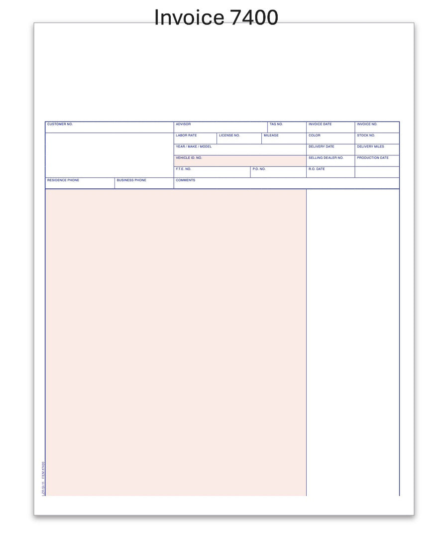 Laser Service Invoices